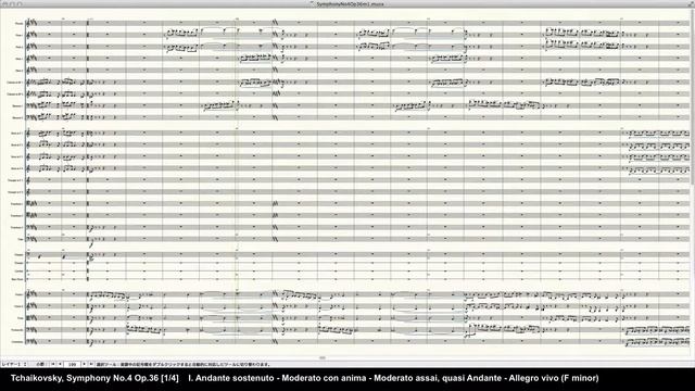 Tchaikovsky Symphony No.4 Op.36 1/4 - Programed in Finale 2014 by pkmtKuma смотреть онлайн