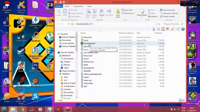 Como baixar e instalar geometry dash ATUALIZADO!!(PC) смотреть онлайн