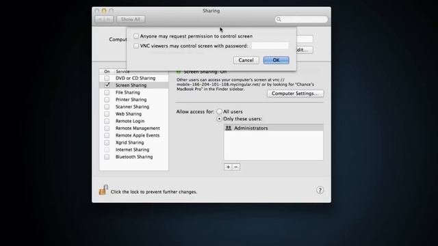 Remote Desktop: Enable VNC on Mac OSX смотреть онлайн