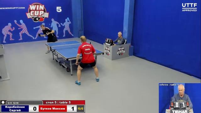 18:00 Коробейник Сергей 2-3 Бутков Максим cтол 5 ЮГ-3 05.10.21 смотреть онлайн