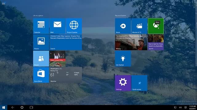 Windows 10 Build 10130: Start menu, new icons, Cortana, features + UI changes смотреть онлайн