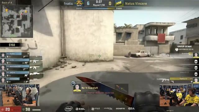 CS:GO   NaVi Vs  Fnatic Dust2   IEM Katowice 2016   Group A
