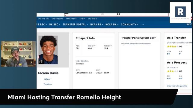 Miami Hosts Transfer Portal Target | Other Transfer Portal Targets? | Miami Hurricanes Football смотреть онлайн