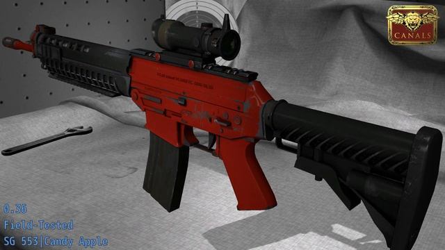 SG 553 Candy Apple - Skin Wear Preview смотреть онлайн