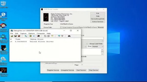 Windows Keyboard Filter driver Development