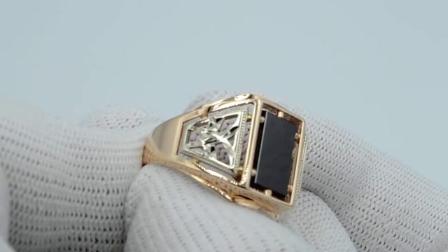 Мужское кольцо 51-0034 (Au 585) - Золотой Запасъ смотреть онлайн