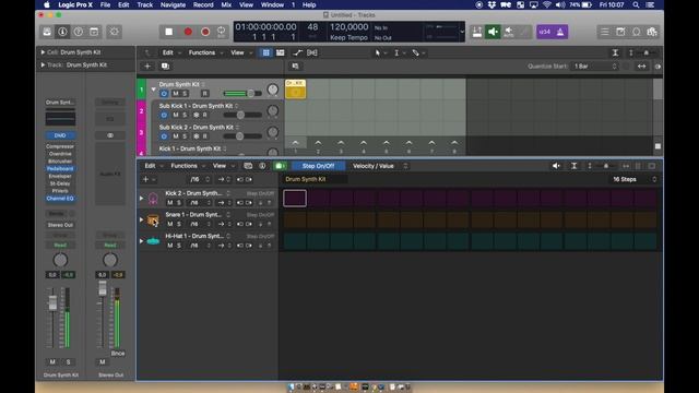Drum synth kit tricks in logic pro 10.5.0 смотреть онлайн