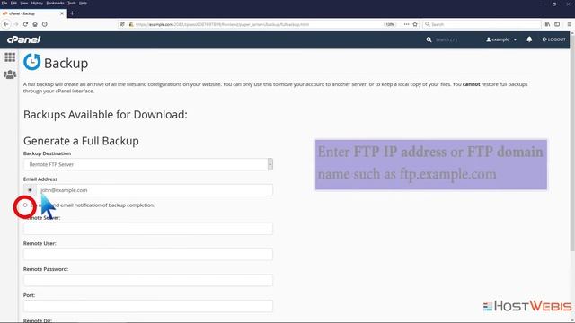 How to generate a cPanel backup and sent it to FTP Server with HostWebis смотреть онлайн