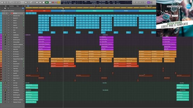 Deutsche Schlager Logic Pro X Template Warum #logicproxtemplate #logicprox #logicpro