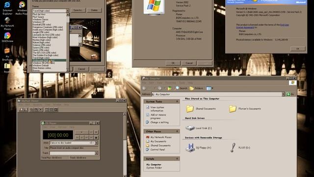 Windows 98 Plus! and Windows XP Plus! Themes on Windows XP Professional with Service Pack 2! смотреть онлайн
