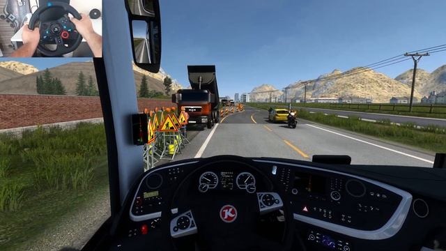 Driving Haarby Bus with Steering Wheel on Complicated Roads | Logitech G29 Gameplay смотреть онлайн
