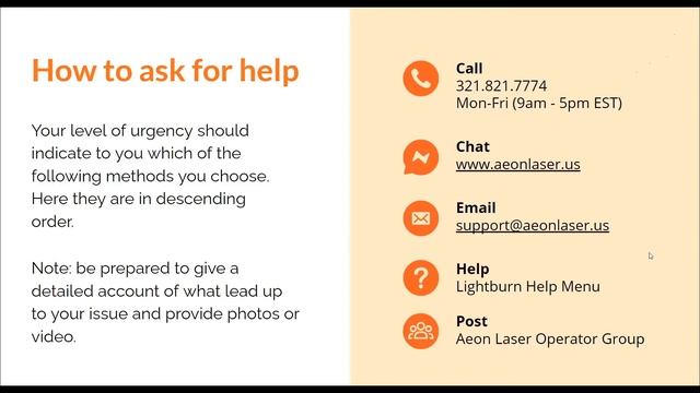 Getting Started Laser 101: ASKING FOR HELP - AEON LASER USA смотреть онлайн