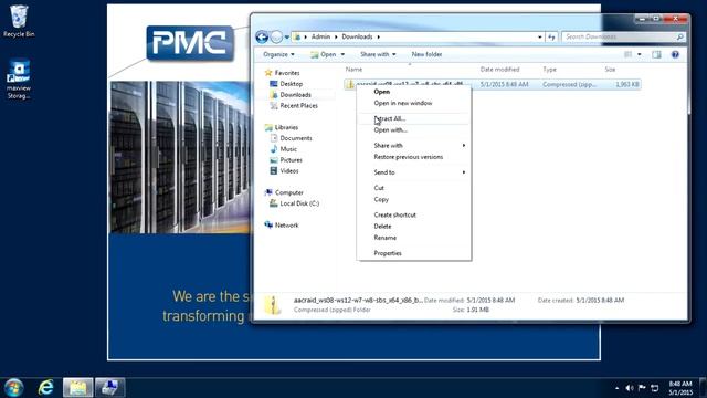 Updating the Windows Driver for an Adaptec RAID Adapter смотреть онлайн
