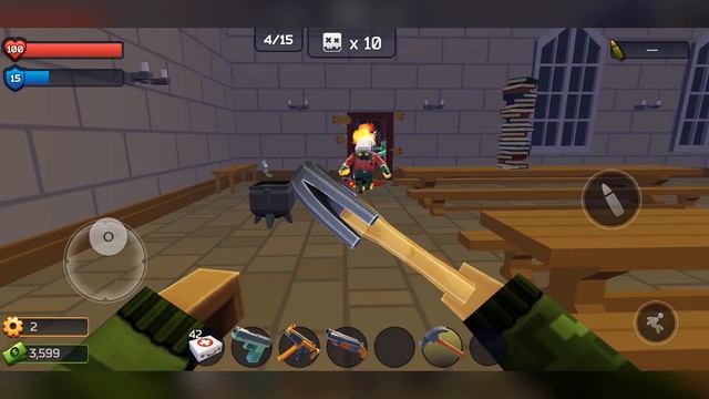 Pixel Combat: Zombies Strike - Gameplay Walkthrough Part 4 - Great Hall Location (Android Games) смотреть онлайн