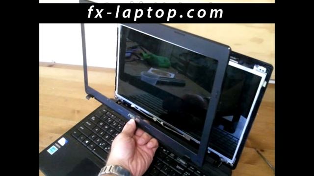 Disassembly Asus X55 - replacement, clean, take apart, keyboard, screen, battery смотреть онлайн