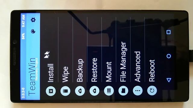 Смена темы оформления в TWRP 3.0.2 смотреть онлайн