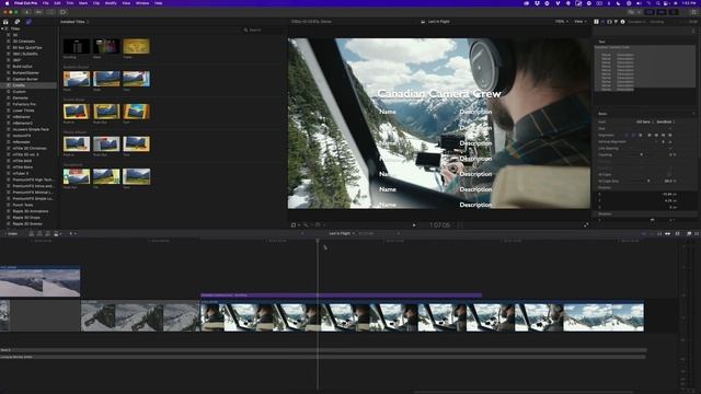 Better Scrolling Titles in Final Cut Pro смотреть онлайн
