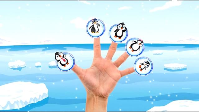 ❤【🐧🐾Пингвины. Penguins】Семья пальчиков ✋ Finger Family Song ❤ смотреть онлайн