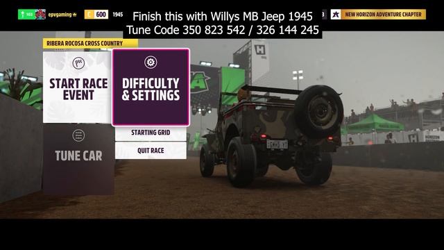 Forza Horizon 5 C YOU LATER Forzathon Daily Challenges Win a Cross Country Event in any C Class Car смотреть онлайн