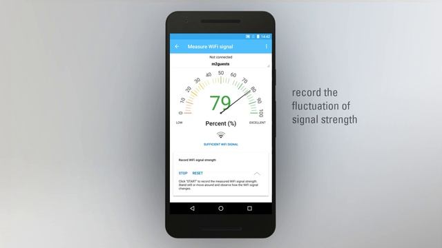 Measuring WiFi signal strength (m2suite mobile WiFi app) смотреть онлайн