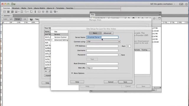 Defining Your Site in Adobe Dreamweaver CC смотреть онлайн
