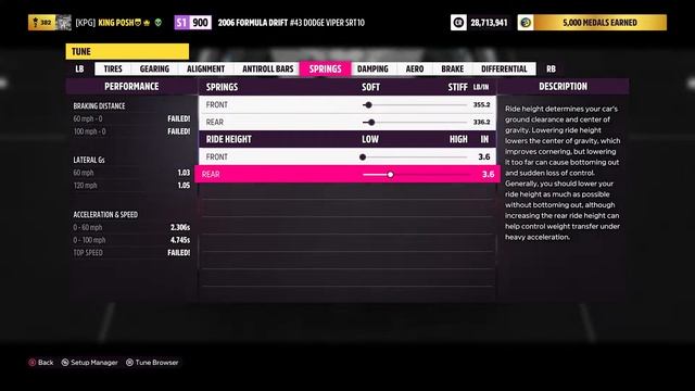 H5 NEW AWD DRIFT TUNE 2006 FD #43 DODGE VIPER SRT-10 смотреть онлайн