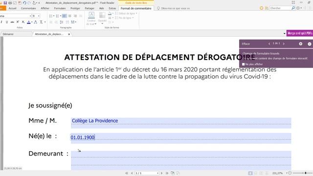 Remplir un pdf avec Foxit Reader смотреть онлайн