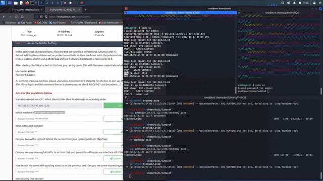 Try Hack Me - L2 MAC Flooding & ARP Spoofing смотреть онлайн