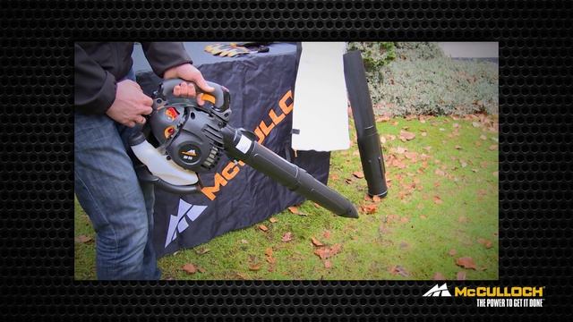 McCulloch HOW TO Démarrage l'aspirateur souffleur a froid смотреть онлайн
