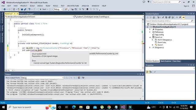 how to find cpu usage in c# | Find cpu usage in c# programming language смотреть онлайн