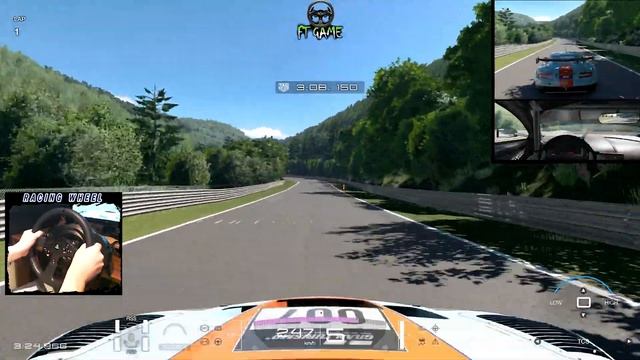 Aston Martin DBR9 GT1 - Nurburgring Lap Time | Gran Turismo SPORT (Wheel Cam) смотреть онлайн