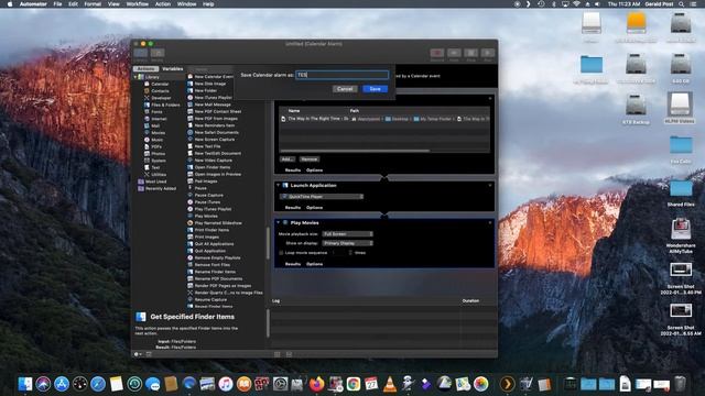 MacOS "Automator Application" How I Used It, Plays Video Files By Date & Time, Uses "Calendar App." смотреть онлайн