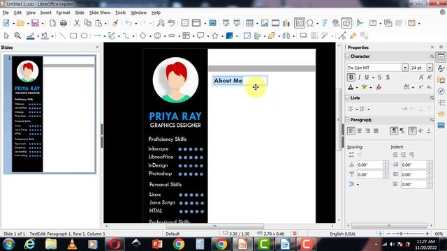 CV Format - How To Make Professional CV in libreoffice impress смотреть онлайн