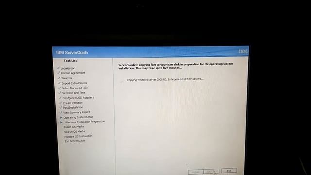 IBM X3650-M3 Raid Configuration and OS installation via Server Guide Part 2 смотреть онлайн