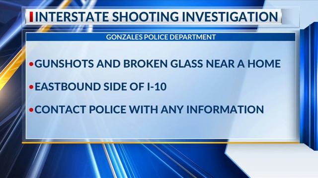Gonzales police investigating shots fired on I-10 Tuesday night смотреть онлайн