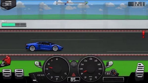 Pixel car racer mod where you could get the Lamborghini Aventador