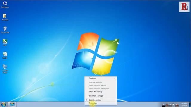 How To Change Position Of Taskbar In Windows 7 смотреть онлайн