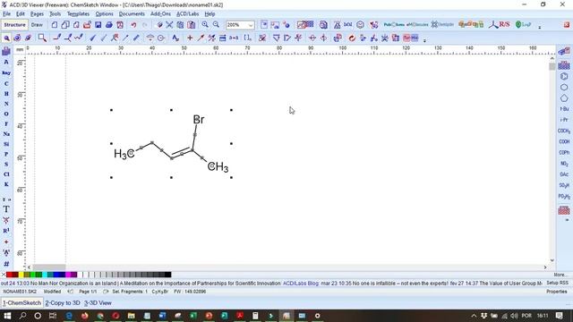 Desenhando Isômeros E-Z no ACD/labs смотреть онлайн