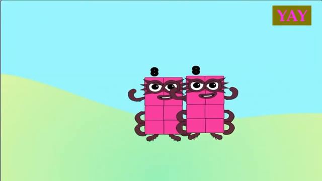 Numberblocks Intro but A T E ONLY SONG version Cbebies blocks смотреть онлайн