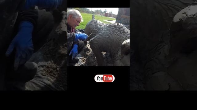 Скульптура. Собака. Идея для дома. смотреть онлайн