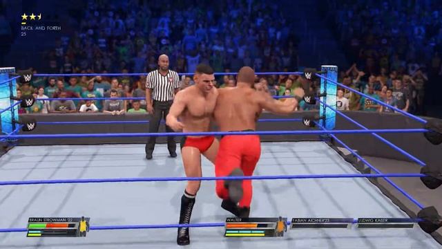 Braun strowman vs Gunther for intercontinental championship match in wwe2k22 gameplay смотреть онлайн