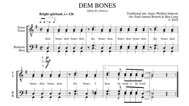 Dem Bones (Dem Dry Bones) смотреть онлайн