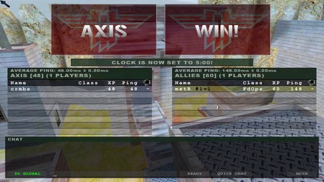 Wolfenstein Enemy Territory 1on1 : Mxt0r vs crumbs (13.03.2017) FULL MATCH смотреть онлайн