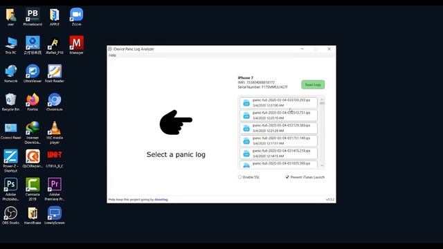 IDevice Panic Log Analyzer  اعطال الريستارت للايفون
