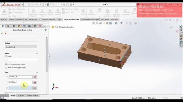 Tutorial on Solidworks Cam and G code