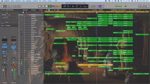 Victory Celebration X The Force X Main Theme (Logic Pro X Cover) смотреть онлайн