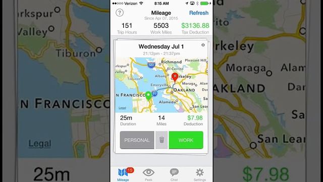 SherpaShare Driver (iOS) mileage tracking for Uber, Lyft, Postmates drivers смотреть онлайн