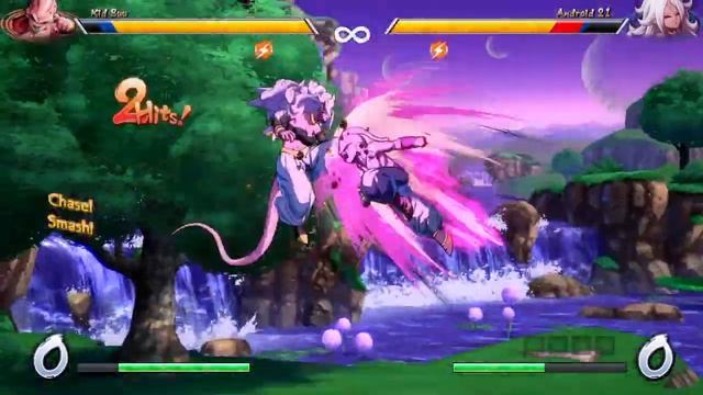 DRAGON BALL FighterZ Kid Buu vs Android 21 смотреть онлайн