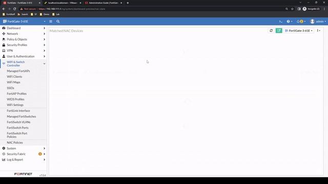 NAC Control with FortiGate + FortiSwitch смотреть онлайн