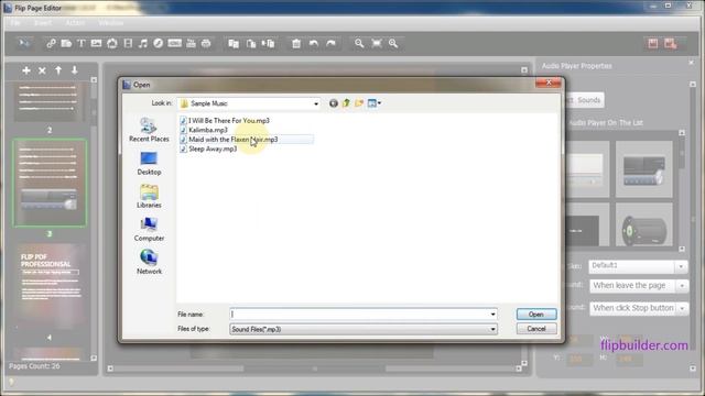 Flipbook Tutorial: How To Add Audio To A Flip Book - FlipBuilder